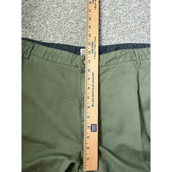 Faherty Green Malibu Short Linen Blend Chino Lightweight Casual Summer Size 40 - Picture 9 of 11